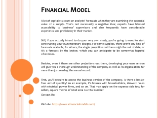 Financial Model