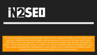 Private Label Seo Services - In2SEO,