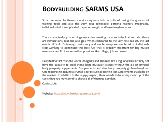 Bodybuilding SARMS USA