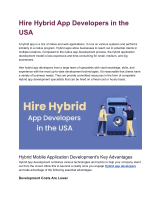 Hire Hybrid App Developers in the USA.docx