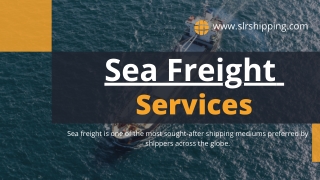 Sea Freight Services