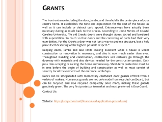 Grants