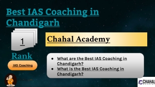 Best IAS Coaching in Chandigarh