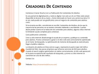 Creadores De Contenido