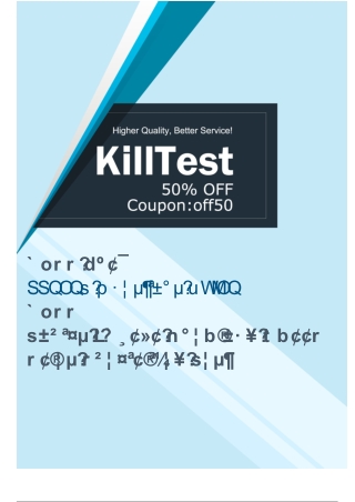 Updated 44202T Study Guide [Killtest] - Free 44202T Demo Questions Online