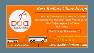 Online Readymade Redbus Clone System - DOD IT SOLUTIONS