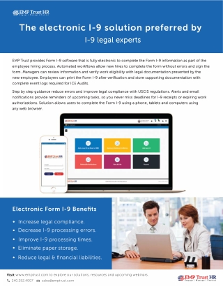 Electronic Form I-9 - The Easy-to-Use & E-Verify Solution