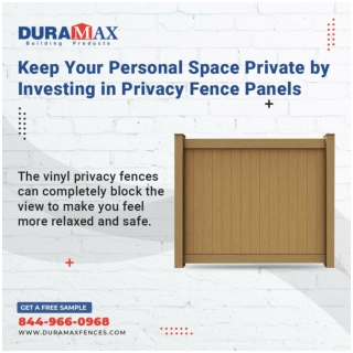 Keep Your Personal Space Private by Investing in Privacy Fence Panels