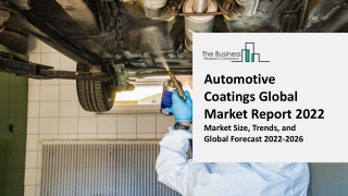 Automotive Coatings Global Market Report, Market Size, Trends, And Global Forecast 2022-2026