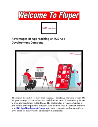 You can also approach an iOS app development company