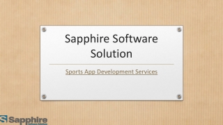 Sports App Development Services - Sapphire