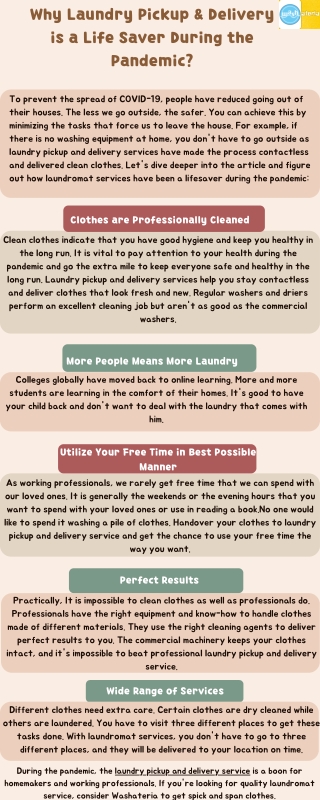 Why Laundry Pickup & Delivery is a Life Saver During the Pandemic