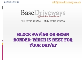 Block Paving Or Resin Bonded: Which Is Best For Your Drive?