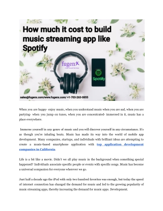 How much does it cost to create a music app