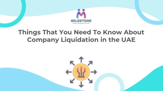 Things That You Need To Know About Company Liquidation in the UAE