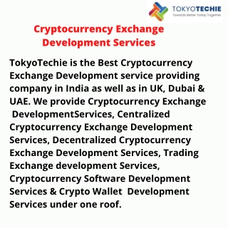 Cryptocurrency Exchange Development Services