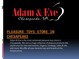 Adult Products Store in Chesapeake