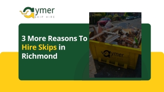 3 More Reasons To Hire Skips In Richmond