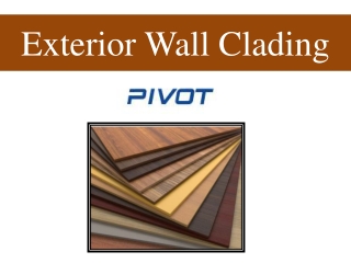 Exterior Wall Clading