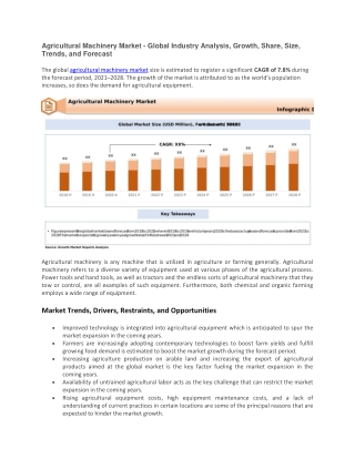 Agricultural Machinery Market