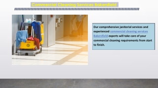 Commercial Cleaning Services Bakersfield