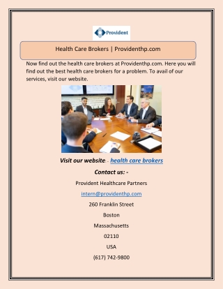 Health Care Brokers | Providenthp.com