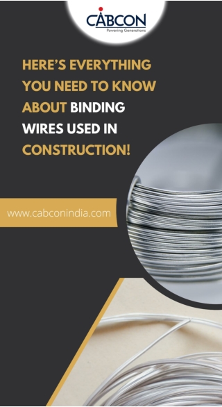 Here’s Everything You Need To Know About Binding Wires Used In Construction!