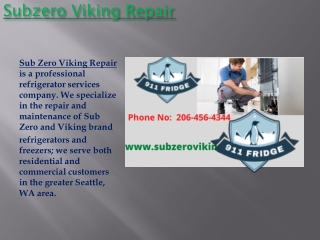 Subzero & Viking Repair - Bellevue WA
