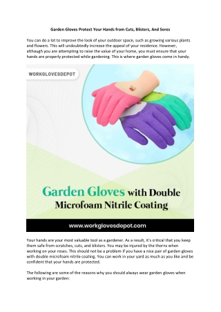 Garden Gloves Protect Your Hands from Cuts, Blisters, And Sores-converted