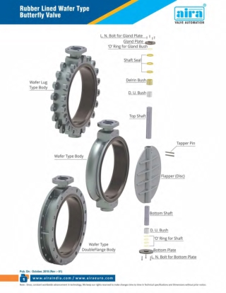 Rubber Lined Wafer Type Butterfly Valve