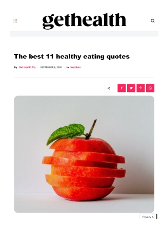 Healthy Eating Quotes