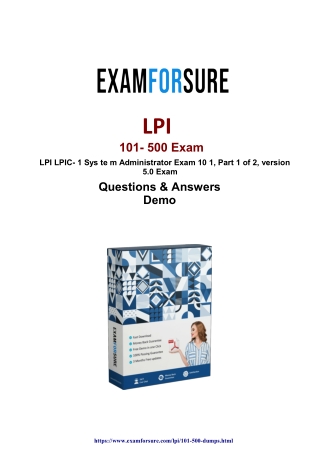 PPT - LPI 101-500 Dumps- Get 10% Discount On LPI Exam [ 2022 Sns-Brigh10