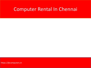 Computer Rental In Chennai