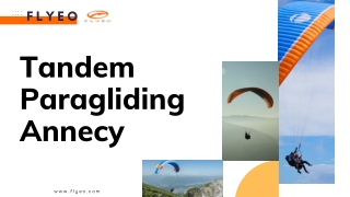 Tandem Paragliding Annecy