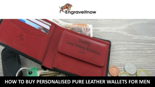 How to Buy Personalised Pure Leather Wallets for Men