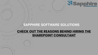 Check Out the Reasons Behind Hiring the SharePoint Consultant