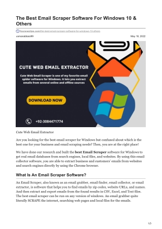 1The Best Email Scraper Software For Windows 10 amp Others