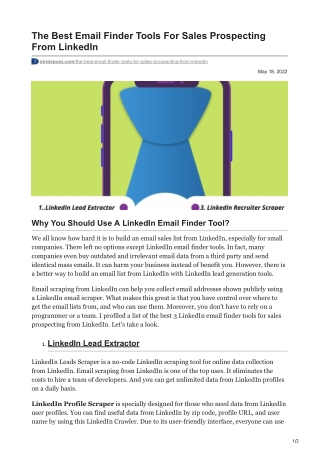 The Best Email Finder Tools For Sales Prospecting From LinkedIn