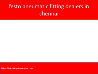 festo pneumatic fitting dealers in chennai