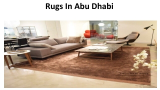 Rugs In Abu Dhabi
