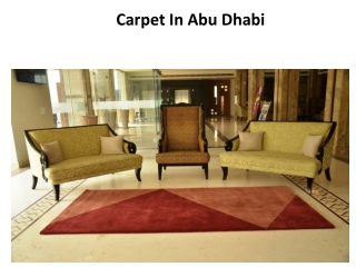 CARPET In Abu Dhabi