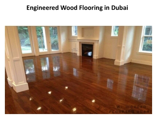 Engineered Wood Flooring in Dubai