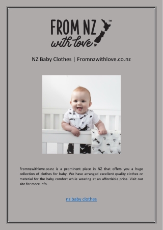 NZ Baby ClothesNZ Baby Clothes  Fromnzwithlove.co.nz