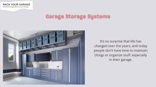 Surprising Things You Must Know About Garage Storage Systems