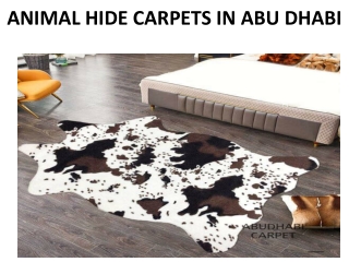ANIMAL HIDE CARPETS IN ABU DHABI