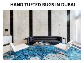 HAND TUFTED RUGS IN DUBAI