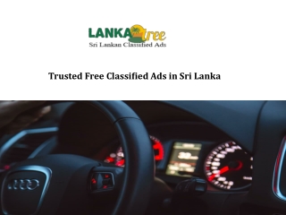 Trusted Free Classified Ads in Sri Lanka - lankatree.lk