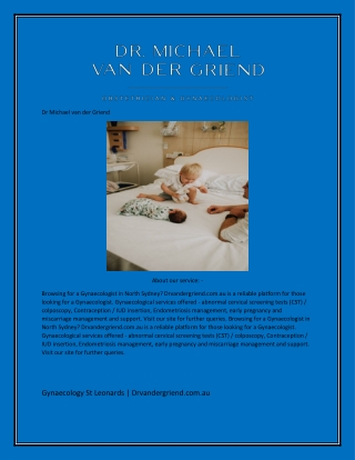 Gynaecology St Leonards  Drvandergriend.com