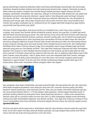 9 Proses Situs Bandar Judi Bola - Situs Agen Bola Terpercaya Online Terbesar Eks