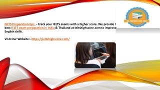 IELTS Exam Preparation India